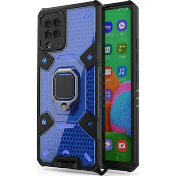 Pouzdro na mobilní telefon Kryt Samsung Galaxy A42 5G Techsuit Honeycomb Armor - modrý
