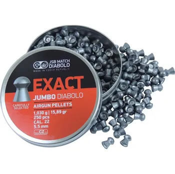 Sportovní střelba Diabolky JSB Exact Jumbo cal. 5,52mm 250ks