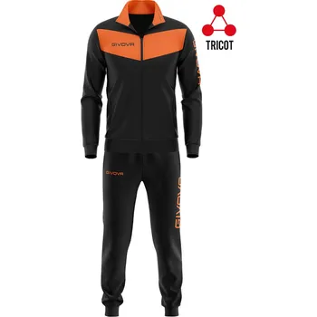 Moto kalhoty Sportovní souprava Givova Visa black-orange flo M