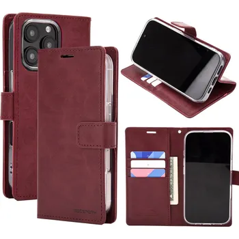 Pouzdro na mobilní telefon Mercury Ochranné pouzdro na iPhone 16 Pro MAX - Mercury, Bluemoon Diary Wine