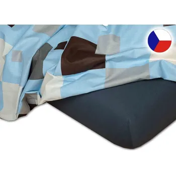 Prostěradlo Jersey prostěradlo 140x200 EXCLUSIVE tmavě šedé
