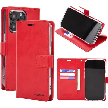 Pouzdro na mobilní telefon Mercury Ochranné pouzdro na iPhone 16 Pro MAX - Mercury, Bluemoon Diary Red