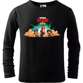 Dětské tričko Brawl Stars Classic s dlouhým rukávem černé