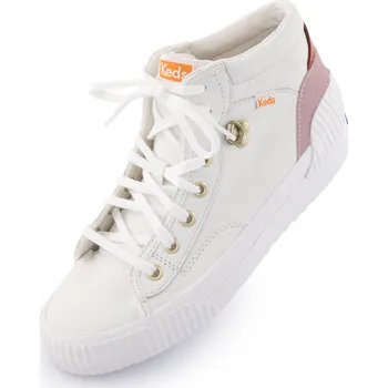 Dámská tenisová obuv Dámské boty Keds Wms Demi Mid Trx Leather White 40,5
