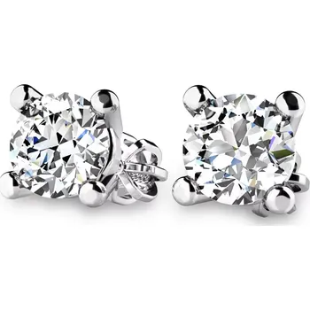 Náušnice Dámské náušnice bílé zlato 585/1000 přírodní diamant 0.52 ct G/SI 10828-410-NS-B-DIA