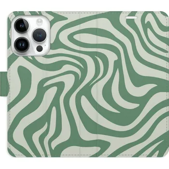 Pouzdro na mobilní telefon Flipové pouzdro iSaprio - Zebra Green 02 - iPhone 15 Pro