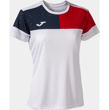 Dámské tričko Dámské triko JOMA Camiseta Manga White-Red XL
