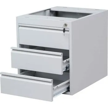 Zásuvkový kontejner Závěsný kontejner Basic, 53,5 x 46 x 78,5 cm, 3 zásuvky