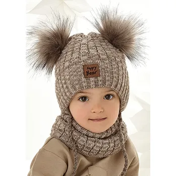 Pokrývka hlavy AJS Čepice a nákrčník AJS-48-371 Barva: E-tm.jeans, Velikost: 50-52