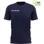 Bavlněné triko Givova Fresh navy blue L