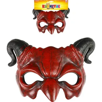 Karnevalová maska KARNEVAL Maska čerta škraboška (karnevalový doplněk)