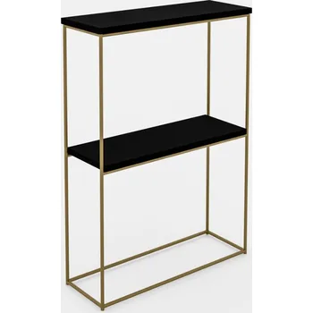 Konferenční stolek ArtAdrk Příruční stolek VELO | zlaté nohy Barva: Černá