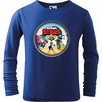 Chlapecké tričko Dětské tričko Brawl Stars Ring s dlouhým rukávem modré