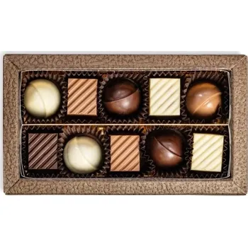 Čokoláda JANEK Karamelovo - nugátová krabička s pralinkami 10 ks