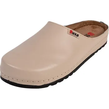 Dámská obuv Buxa Dámské kožené pantofle BZ125 - Béžová Velikost: 41