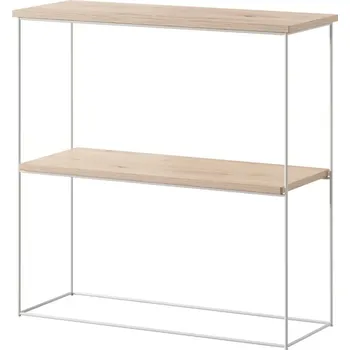 Konferenční stolek ArtAdrk Příruční stolek TONI | bílé nohy Barva: Dub artisan