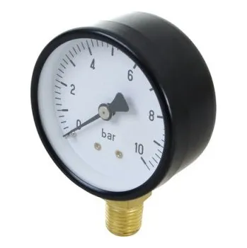 Hydraulický filtr Manometr -1-0 Bar G1/2 SV pr.100mm černý pl.