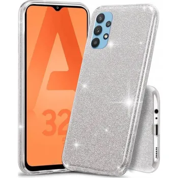 Pouzdro na mobilní telefon Nexeri Kryt Samsung Galaxy A32 5G třpytky stříbrná