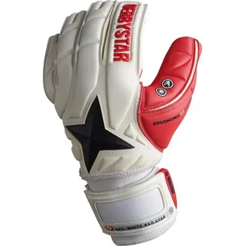 Brankářské rukavice Brankářské rukavice DERBYSTAR Aps White Red Star 9