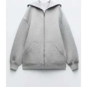 Dámská mikina Klasická mikina na zip Barva: Šedá, Velikost: L