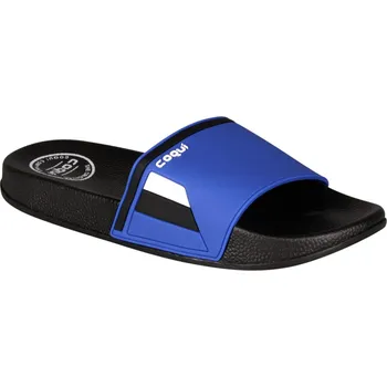Pánské pantofle Pánské pantofle Coqui Flexi 6261 Black-Sea blue tricolor 41