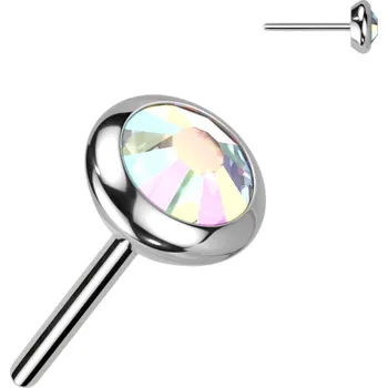 Piercing Šperky4U Náhradní kamínek k PUSH IN piercingu TITAN - TIT1242AB-040