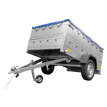 Přívěs Garden Trailer 201 KIPP s BIS bočnicemi a modrou plachtou