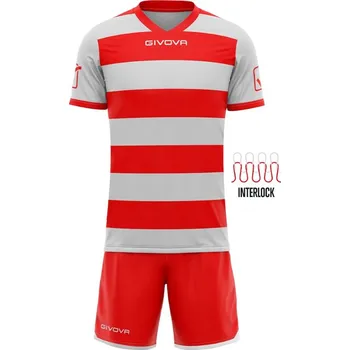 Sportovní set GIVOVA Rugby light grey-red L