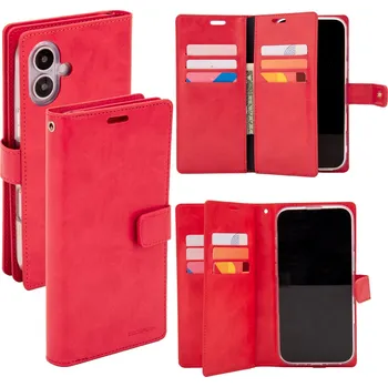 Pouzdro na mobilní telefon Mercury Ochranné pouzdro na iPhone 16 PLUS - Mercury, Mansoor Diary Red