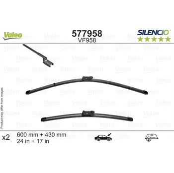 Autodíl Stěrače VALEO SILENCIO 600 mm + 430 mm - ploché