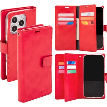 Pouzdro na mobilní telefon Mercury Ochranné pouzdro na iPhone 16 Pro - Mercury, Mansoor Diary Red