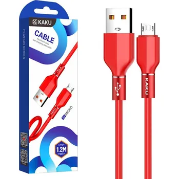 Datový kabel Datový kabel micro USB KAKU Aluminium Alloy Fast (KSC-452) 3,2A 1,2m - červený