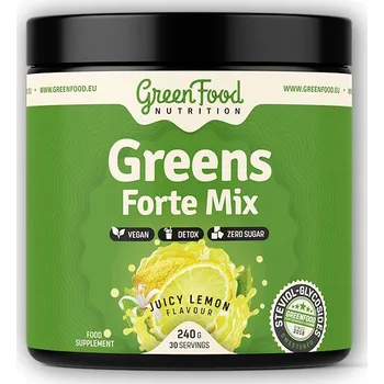 Přírodní produkt GreenFood Nutrition Greens forte mix 240g Varianta: jablkový juice