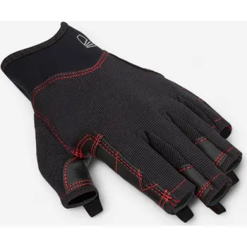 Vodácké rukavice DECATHLON Bezprstové rukavice na plavbu 500 černé 2XL ČERNÁ