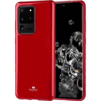 Pouzdro na mobilní telefon Mercury GOOSPERY Kryt Samsung Galaxy S20 Jelly Case Mercury Silicone červený