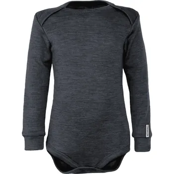 Kojenecký body Crawler Rostoucí merino body dlouhý rukáv dětské Grafitová Velikost: 62-68/74 (4-12 měsíců)