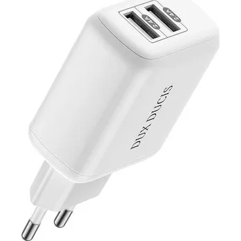 Nabíječka do sítě 12W 2.4A 2xUSB Dux Ducis C10 bílá