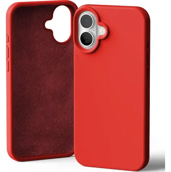Pouzdro na mobilní telefon Mercury Ochranný kryt na iPhone 16 PLUS - Mercury, Silicone Red