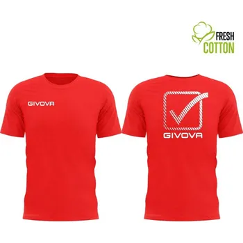 Bavlněné triko Givova Cubo Red XL