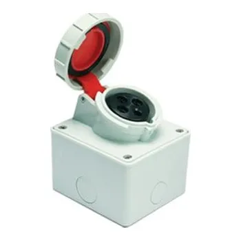 Elektrická zásuvka Zásuvka nástěnná IP67 16A 4 kolík TEM