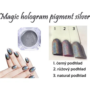 M-nails Zdobící pigment Mirror glitter powder 1g Rainbow efect