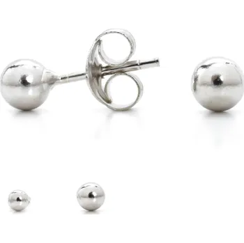 Náušnice Stříbrné náušnice puzety, kusovky 2-7 mm Caroline - 2 mm