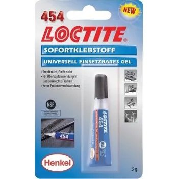 Průmyslové lepidlo LOCTITE 454 BC 3 G - vteřinové lepidlo gel -blistr