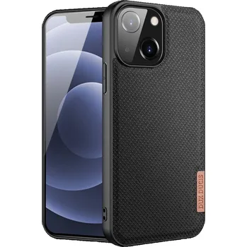Pouzdro na mobilní telefon Kryt iPhone 13 mini Dux Ducis Fino nylon case černý