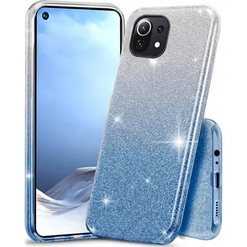 Pouzdro na mobilní telefon Nexeri Kryt Xiaomi 12 5G / 12X třpytky stříbrnomodrý