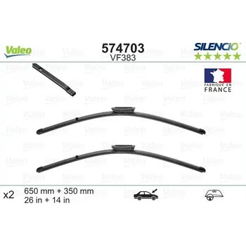 Stěrač Stěrače VALEO SILENCIO 650 mm + 350 mm - ploché