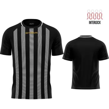 Chlapecké tričko Sportovní triko GIVOVA Rugby black-white 2XS