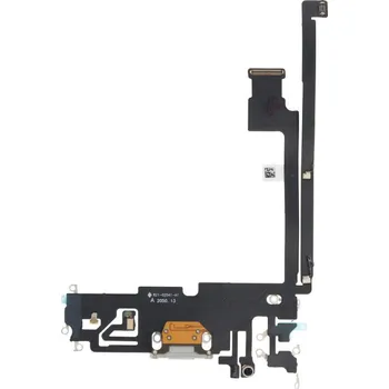 Nabíjecí port a flex kabel pro iPhone 12 Pro Max OEM - Bílý
