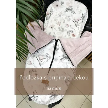 Podložka do sportovního kočárku s připínací dekou - vlastní design