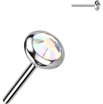 Piercing Šperky4U Náhradní kamínek k PUSH IN piercingu TITAN - TIT1242AB-030